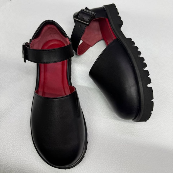 Anatomical Leather Sandals for Women, Wide Fit Mary Jane Shoes, Handmade Barefoot Comfort Sandals, Custom Color