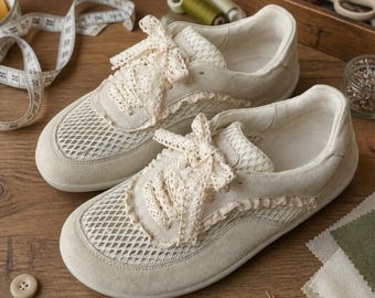 Zapatillas minimalistas de mujer con puntera ancha, diseño anatómico de malla, transpirables, ligeras y cómodas para el verano.