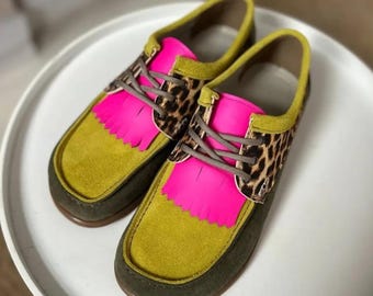 Wide Feet Barefoot Shoes Women Wide Toe Box Foot Shaped Sneakers Minimalist Leather Suede Handmade Custom Comfortable