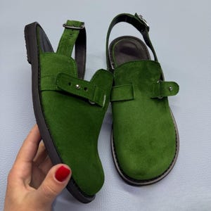 anatomical clogs flexible sole barefoot shoes adjustable strap