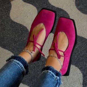 Comfortable Ballet Flats Women, Wide Toe Mary Jane Shoes, Soft Leather Minimalist Flats, Handmade Everyday Shoes