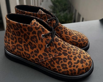 Women’s Barefoot Suede Boots, Handmade Winter Ankle Boots, Wide Toe Box Shoes with Warm Lining, Flexible Sole Chukka Boots