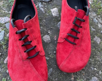 Blote voeten schoenen dames brede neus nul drop minimalistische sneakers handgemaakte lederen comfortabele casual sneakers