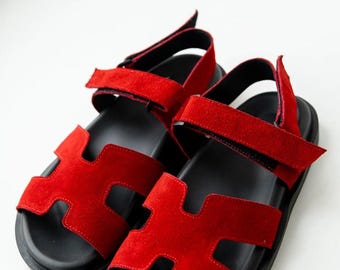 Barefoot Leather Sandals Women, Wide Toe Sandals, Adjustable Comfort Sandals, Handmade Summer Shoes, Fisherman Sandals