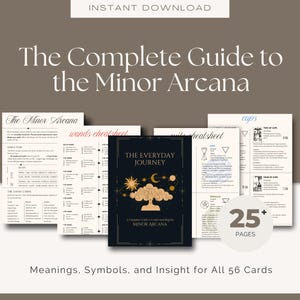 The Complete Guide to the Minor Arcana | Beginner&#39;s Tarot Guide | Learn Card Meanings | Digital Download | Printable