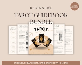 Beginners' Guide to Tarot Bundle - Cheatsheets | Tarot Card Meanings | Spreads | Prompts | Tarot Basics | Printable | Digital Download