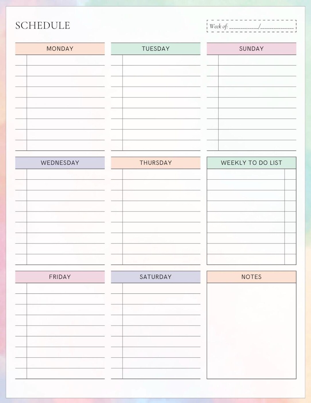 Minimalist Daily Planner Printable - Undated PDF Download ...