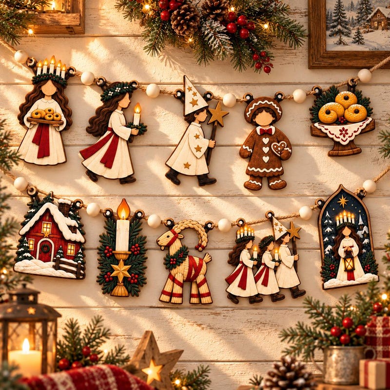 Folk Art Christmas Wall Art - Etsy