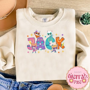 Custom Name SuperKitties Digital File, Superkitties Pounce File, Superkitties Ginny Sparks Bisty Buddy Png, Super Cat Digital Download