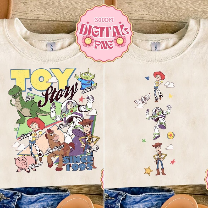 You've Got A Friend In Me,Toy Story 5 Movie Disneyland Woody Jessie Buzz Lightyear PNG,Family You've Got A Friend In Me DigitalFile Download image 1