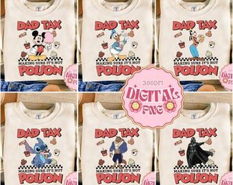 Funny Dad Tax Bundle Png, Funny Dad Gift for Fathers Day Gift for Dad, Fatherhood Digital File, Doing Dad Sht Png, Father's Day Png Bundle