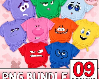 Inside Out Halloween Costume Png, Joy Anxiety Anger Cosplay Png , Disneyland Halloween Costume, Cute Emotion Face Png, Group Costume
