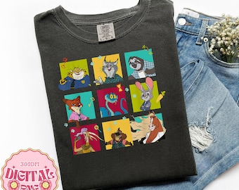 Disneyland Zootopia 2 Illustrated Characters Grid File, Nick Judy Flash Gary Fuzzby File, Disneyland Animals File, Zootopia Instant Download