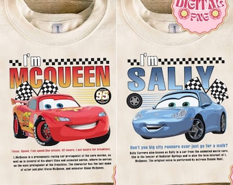Cars Sally Lighting Mcqueen Couple png, Valentijnsdag auto png, 2025 Couple For His Her, digitaal geheugenbestand jubileum