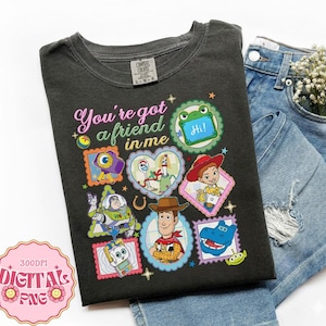 90s Movie Cartoon Toy and Friends Png, You’ve Got A Friend In Me Png, Retro Baby Cartoon Png, Trendy Boy Sublimation, Toy Story Png image 3