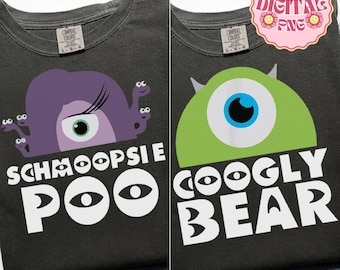 Googly Bear and Schmoopsie Poo Couple Png, Couple Png, Mike and Celia Png, Honeymoon Png, Anniversary Png, Animation Movie Png