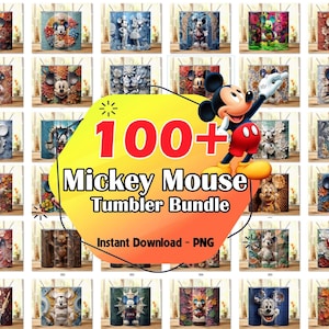 100+ Micky Maus Wrap Datei, Disneyland Micky Maus Skinny Tumble Wrap Png, Disneyland Tumbler Designs Sofort-Download Bild 1