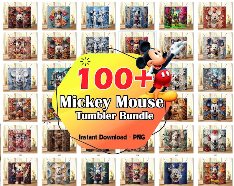 100+ Micky Maus Wrap Datei, Disneyland Micky Maus Skinny Tumble Wrap Png, Disneyland Tumbler Designs Sofort-Download Bild 1