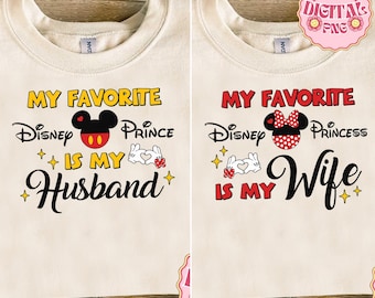 My Favorite Disneyland Princess Is My Wife, My Favorite Disneyland Prince Is My Husband File | Micke Minnie Couple File | Valentine Couple