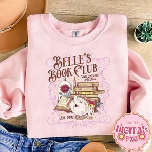 Klub Książki Belli PNG, Plik Vintage Pięknej i Bestii, Opowieść Stara Jak Czas Cyfrowy, Księżniczka Książkowa PNG, Projekt Czytnika Bajkowego