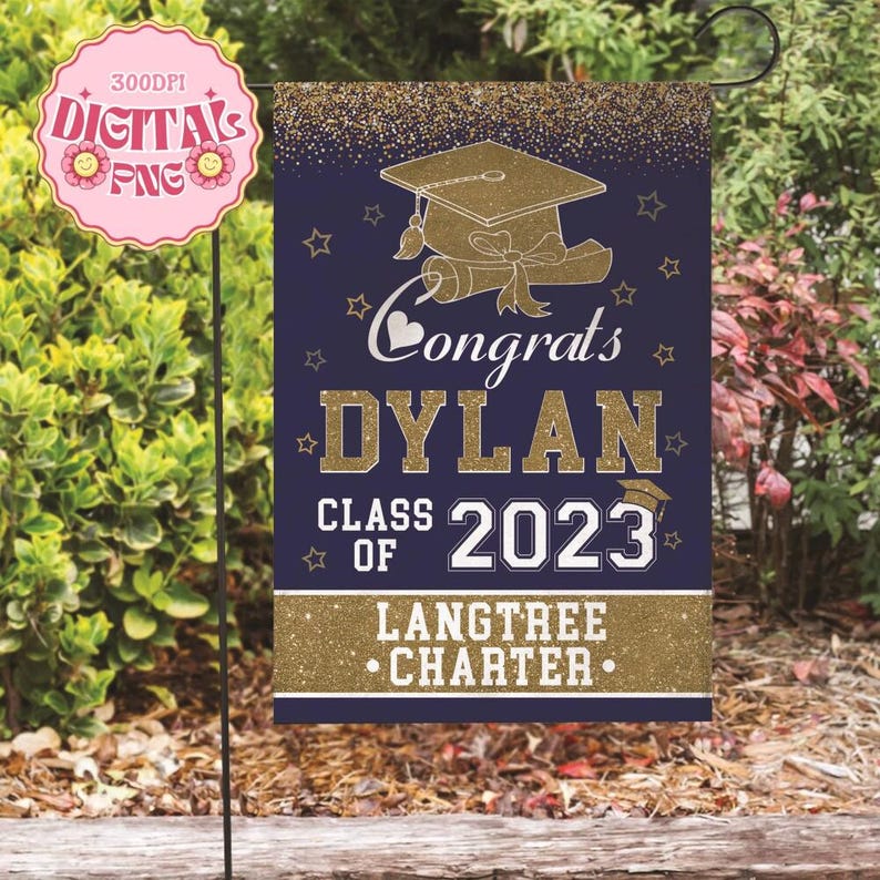 Custom Senior 2026 Lawn Sign, Custom Graduation Yard Sign Png, Congrats ...