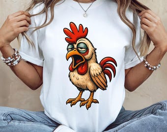 Funny Chicken T-Shirt, Animal Lover Gift