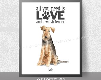 Custom Dog Portrait, Quote Print, Dog Illustration, Memory Gift, Pet Loss, Terrier, Dalmation, Doodle, Bulldog, Lab, Digital File, Print