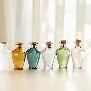 Compra 3 y llévate 1 gratis: Mini botellas de vidrio con corcho para pedir deseos, pequeños jarrones para la decoración del hogar, regalos perfectos para bodas, damas de honor, inauguración de casa, mamá y novias.