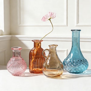 Bohemian glass vase - Etsy 日本