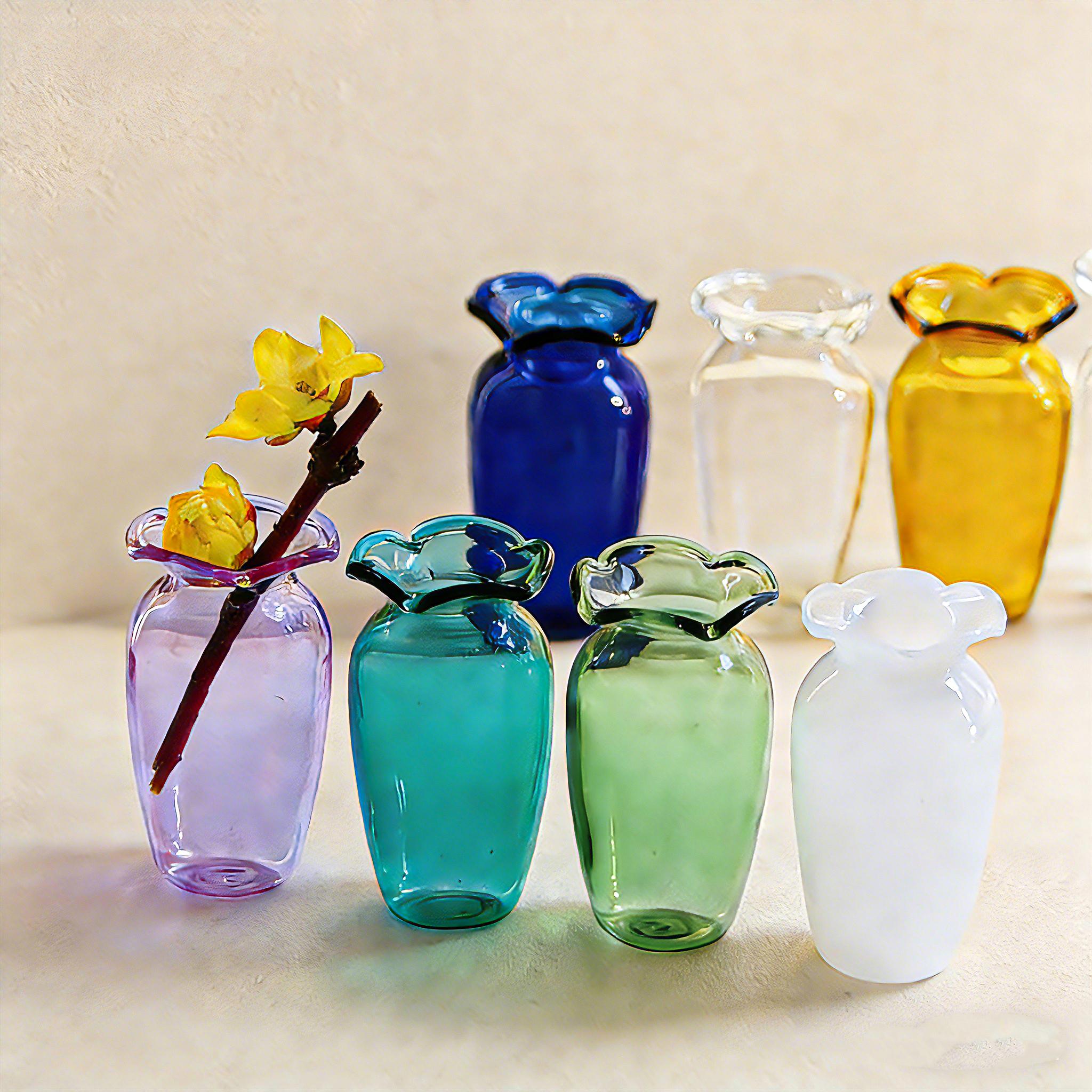 Yellow glass vase - Etsy 日本
