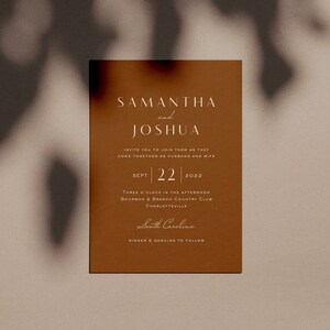 Stampabile Matrimonio Invito Inviti Di Matrimonio Semplice Etsy