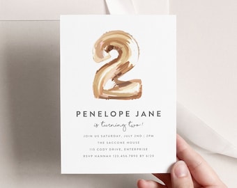 Second Birthday Invite 2nd Birthday Invitations for Girls 2nd Birthday Invitations Girl First Birthday Party Invitation Girl 2683506