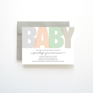Printable BABY Sprinkle Invitation, Gender Neutral Baby Sprinkle Invite PDF, Unique Printable Baby Sprinkle Invitation, Baby Sprinkle PDFs