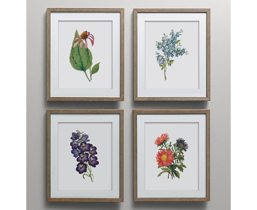 kitchen wall decor art prints - botanical prints -... Botanical Print Set, Unique Botanical Prints, Home Decor, Wall Decor ...