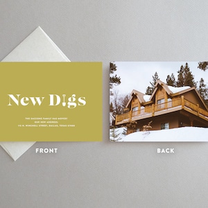 Moving Announcement, Moving Announcement Cards, Moving Announcement Digital, Moving Announcement Photo, New Home Card, New Home Announcement