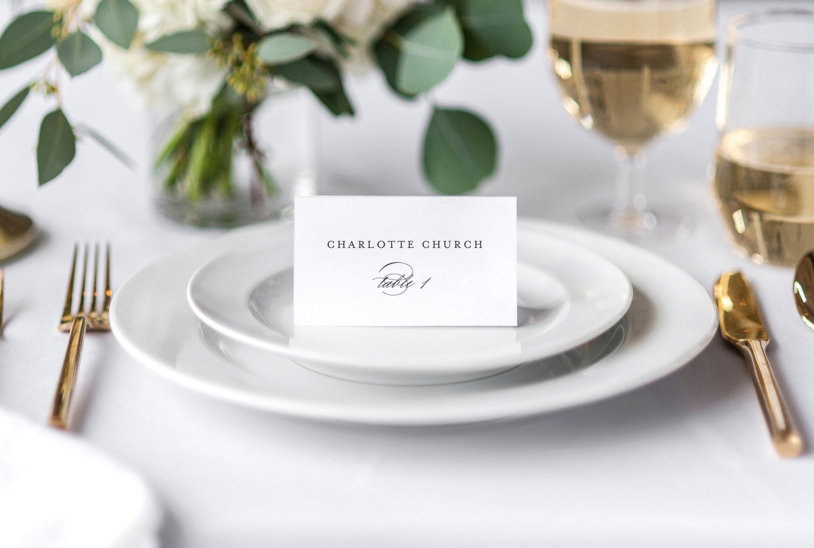Printable Placecard Template Elegant Placecard Template Etsy