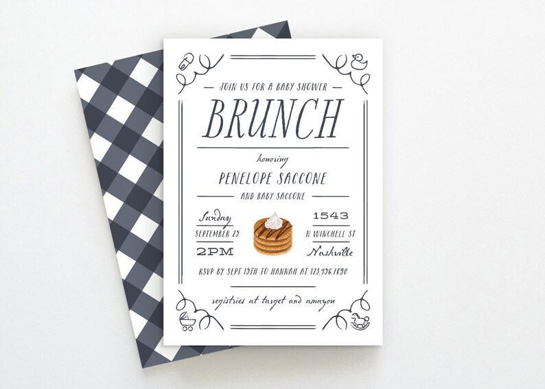 Brunch Baby Shower Invitation Baby Shower Brunch Invitation Etsy Brunch Baby Shower Invitation Baby Shower Brunch Invitation Etsy