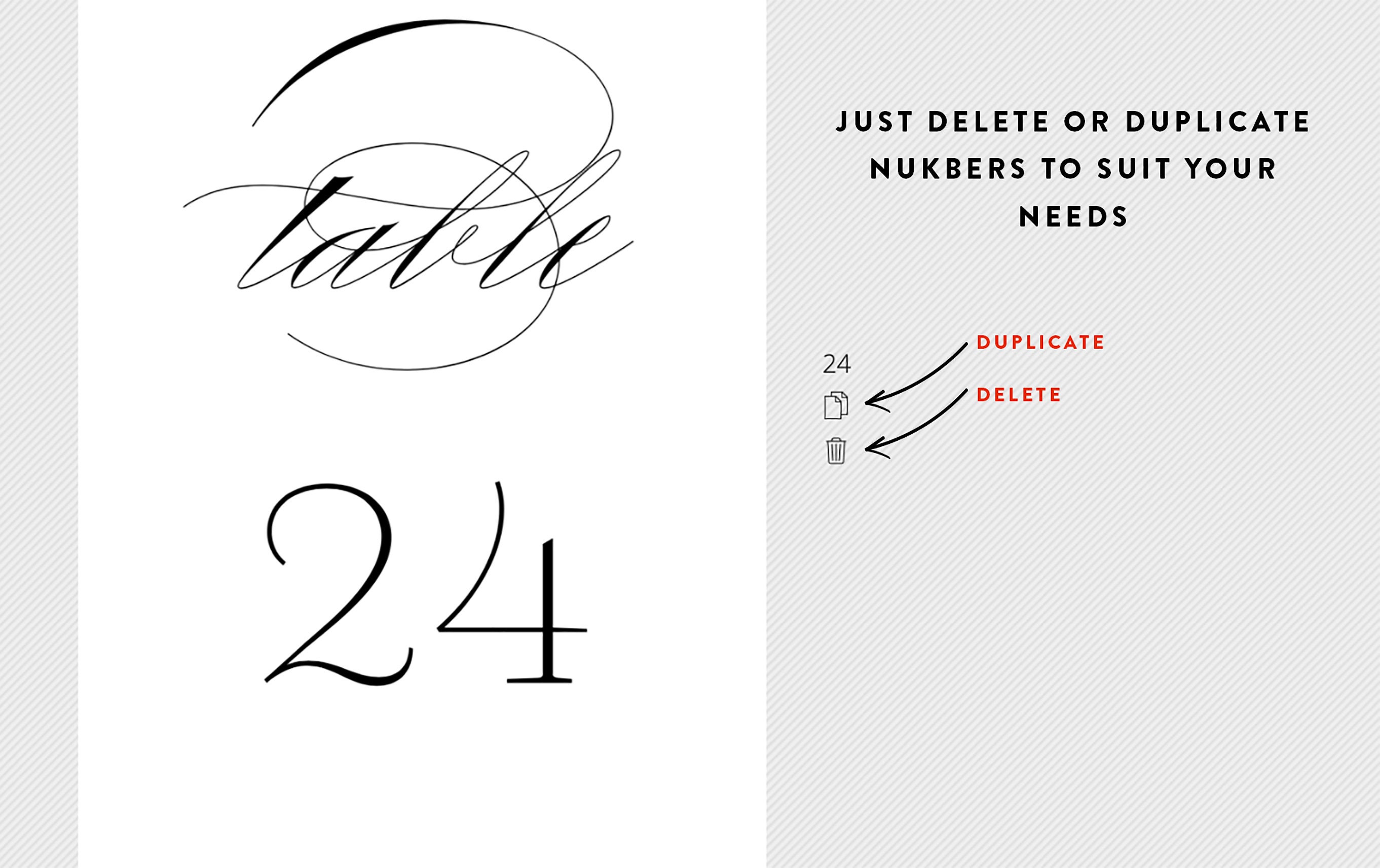 Wedding Template Table Number Template Wedding Table Number Etsy