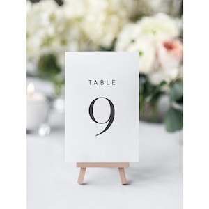 Wedding Table Numbers, Wedding Table Number Template, Minimalist Modern Table Numbers, Modern Wedding Template Georgia 4501353