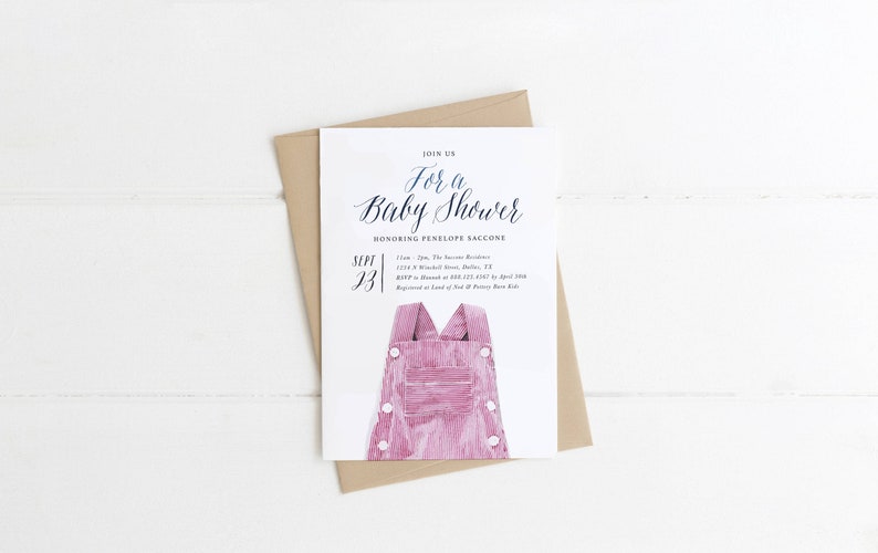 Baby Shower Invitation Girl Baby Shower Invitation Girl Etsy