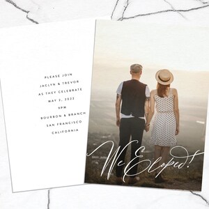 Elopement Announcement Elopement Reception Invitation Elopement Elopement Announcement Reception We Eloped Invitation Announcement 2275679