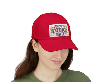 Not Today Mate Embroidered Dad Hat, Sarcastic Baseball Cap