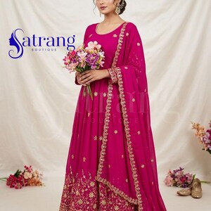 hot pink asian dress Satin Collection