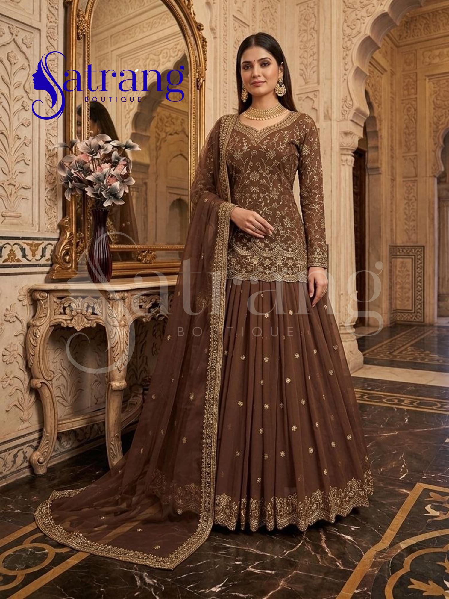 Brown Indian Dress - Etsy