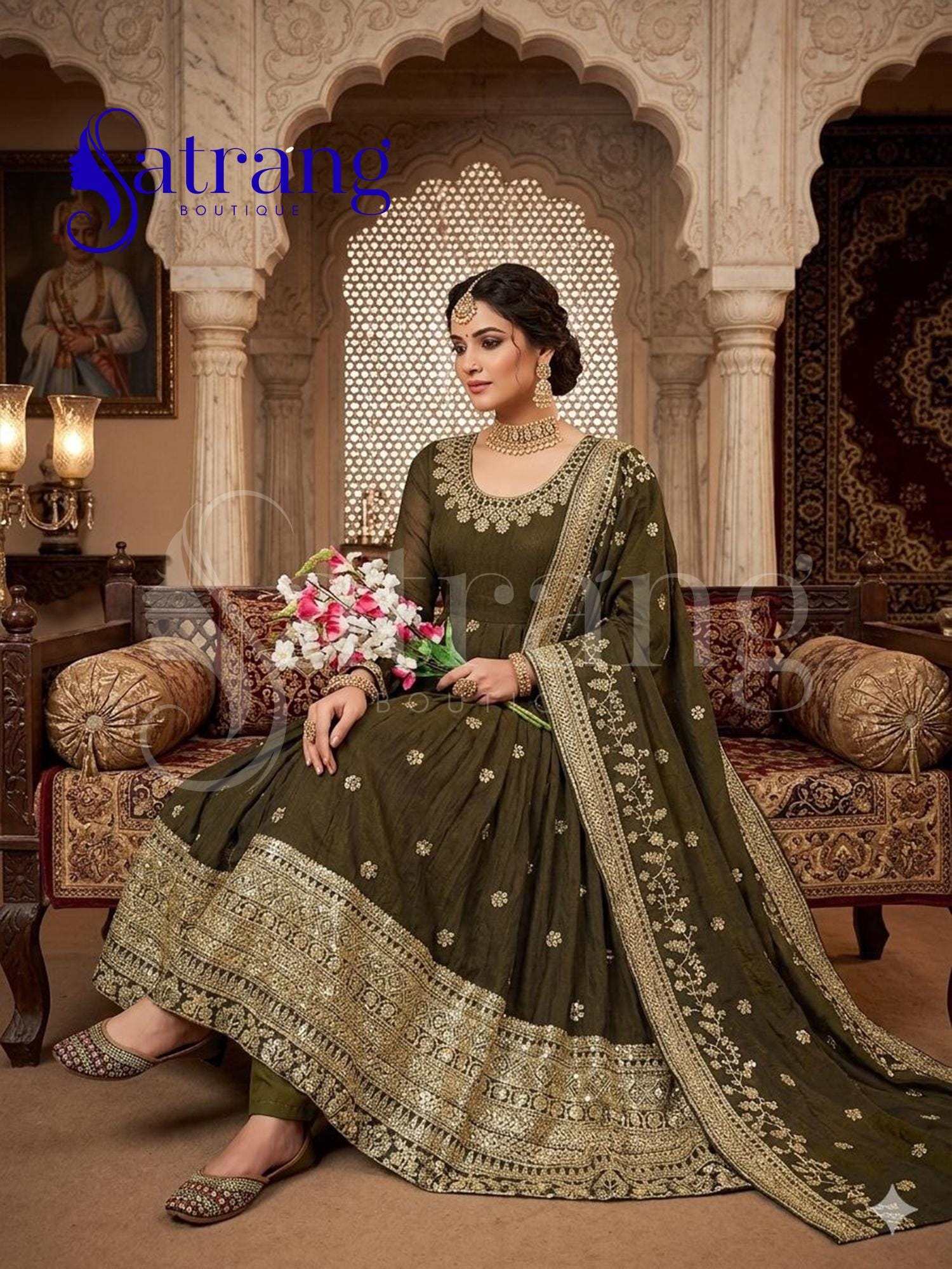 slim fit dress slacks Bridesmaid Dresses in India Online: Perfect for Marriage – HATKE BRIDE main image 1