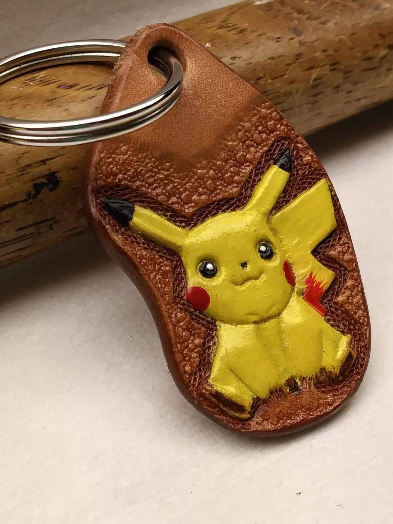 Handmade Keychain Children Character Little Yellow Dude Etsy