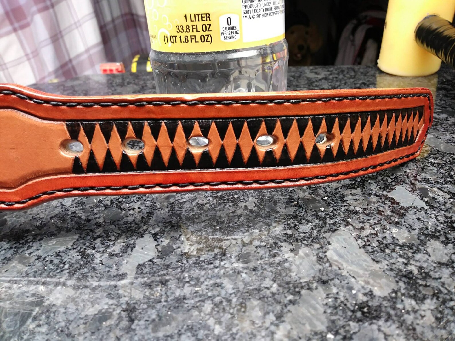 Handmade Leather Dog Collar Medium Dog Collars Leather Etsy