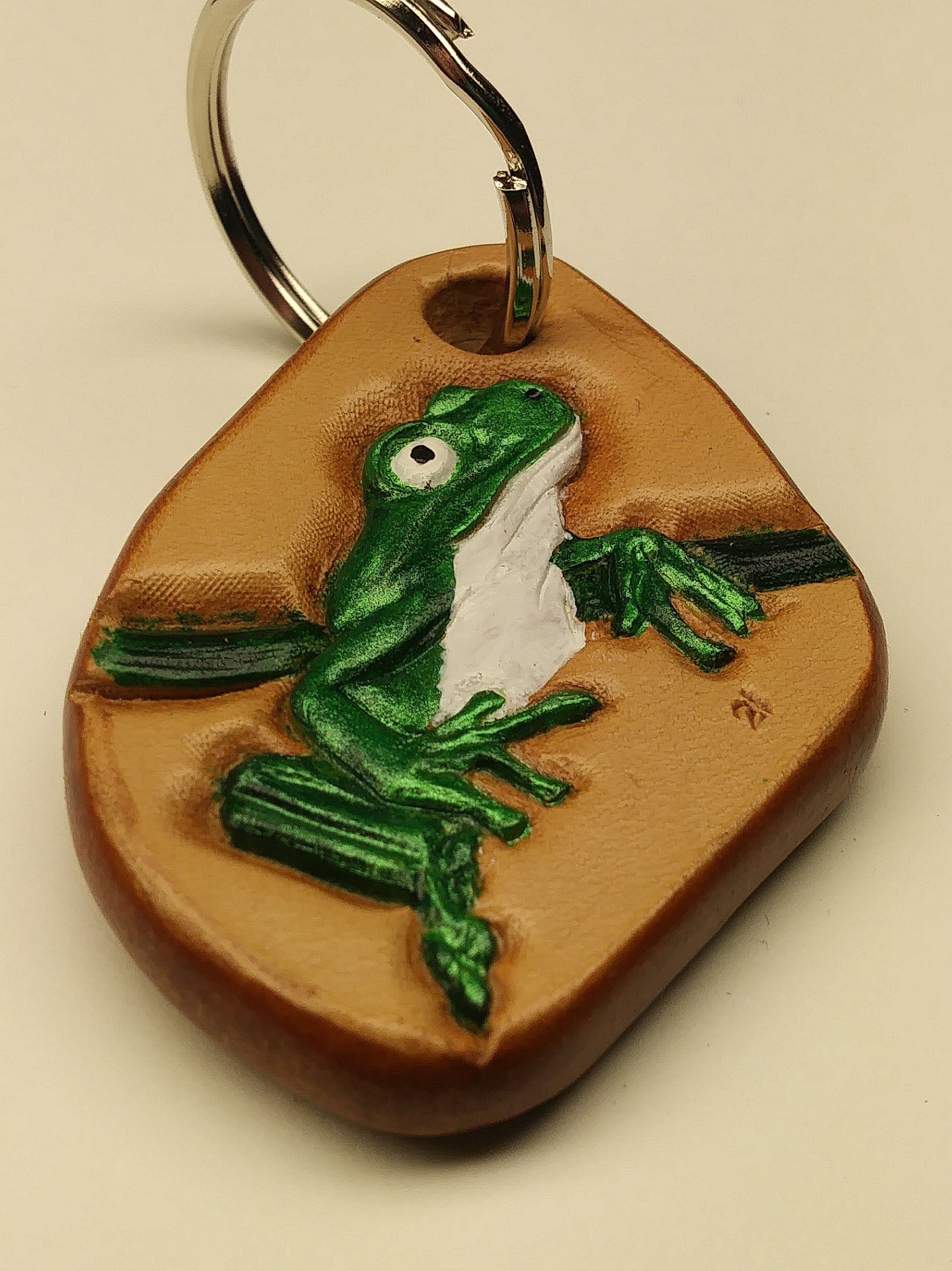 Handmade frog keychain custom frog keychain handbag charm Etsy