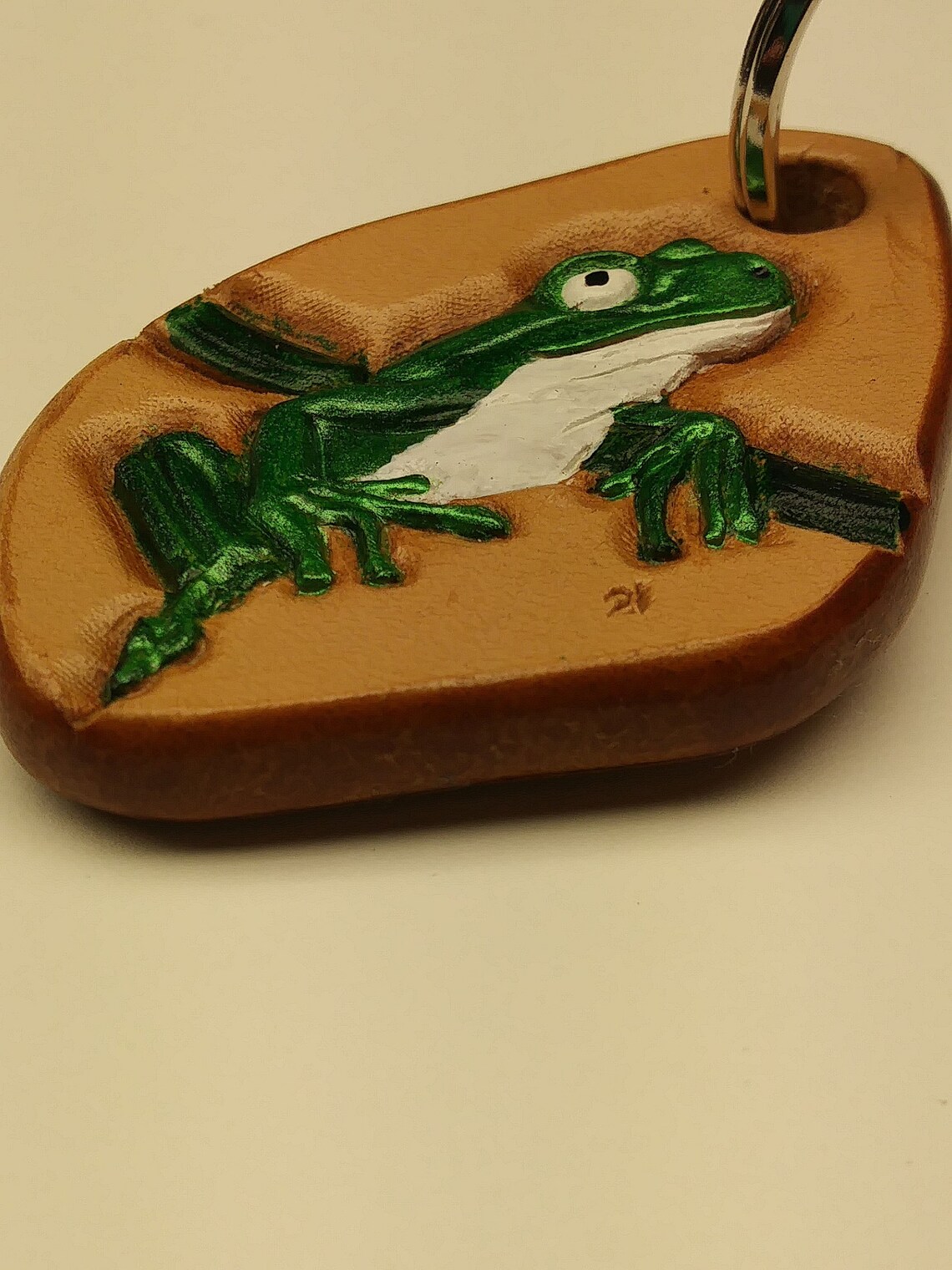 Handmade frog keychain custom frog keychain handbag charm Etsy