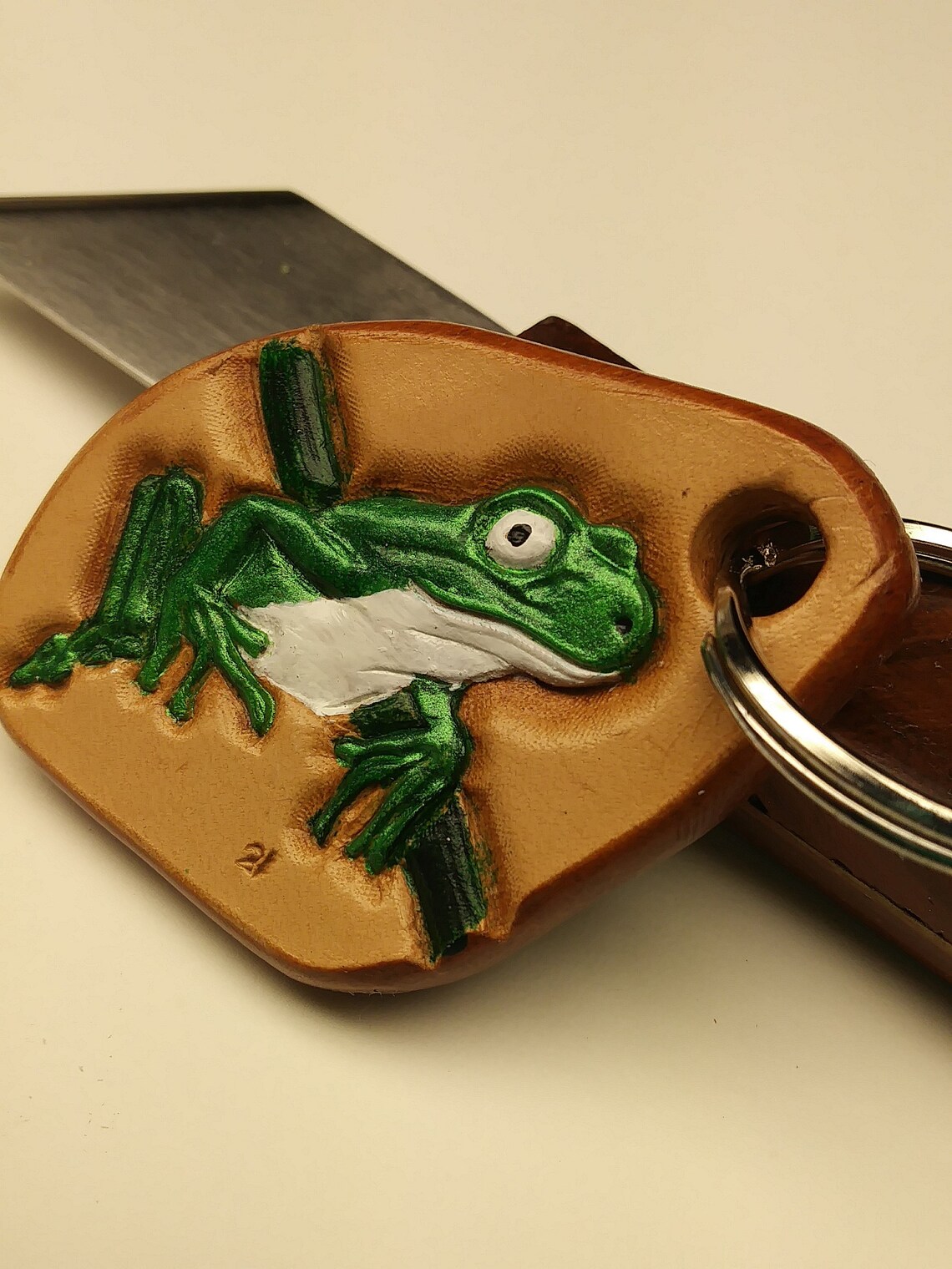 Handmade frog keychain custom frog keychain handbag charm Etsy